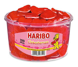 Haribo Fruchtgummi Liebes Herzen 1,2 kg / ca. 150 Stück