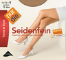 Seidenfein Strumpfhose Bronze Gr.S