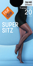 Supersitz Color Strumpfhose schwarz Gr. 36-40