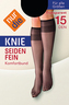 Knie Seidenfein schwarz one Size