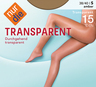 Transparent Strumpfhose Mandel Gr.M