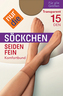 Soeckchen Seidenfein bronze one Size