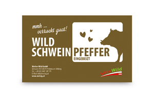 Wildschweinpfeffer 5 kg Hergestellt in der Schweiz mit Fleisch aus der EU