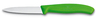 Victorinox Rüstmesser mit Wellenschliff Farbe grün Pack à 3 Stück